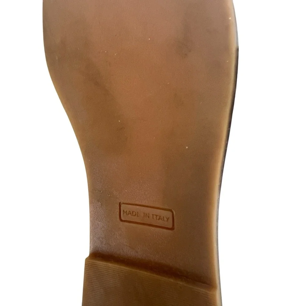 Mila Paoli Ivory Suede Leather Slides Sandals Made‎ in Italy Womens 9
